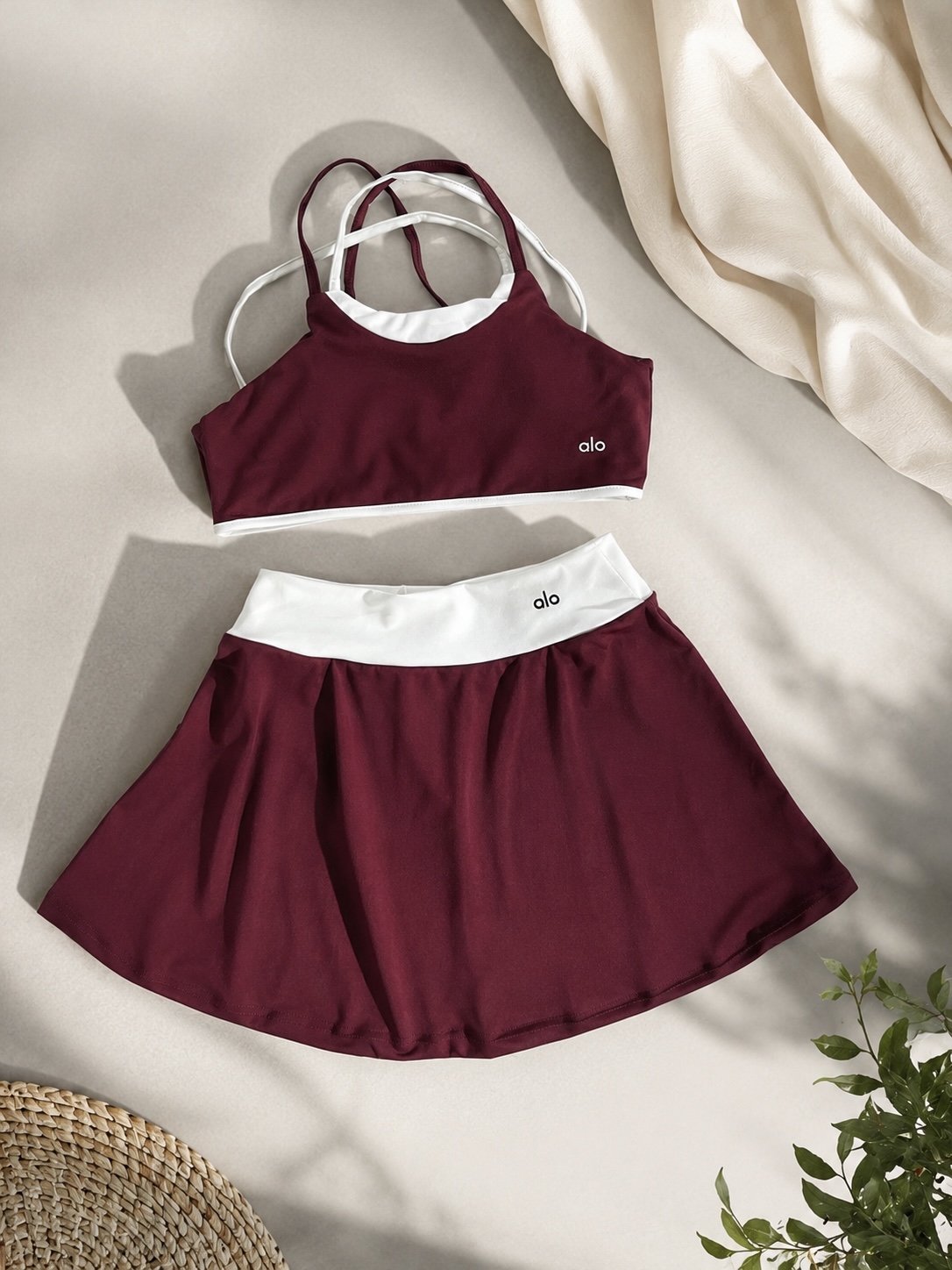 ALO KOMPLET YOGA - BORDO - Image 2