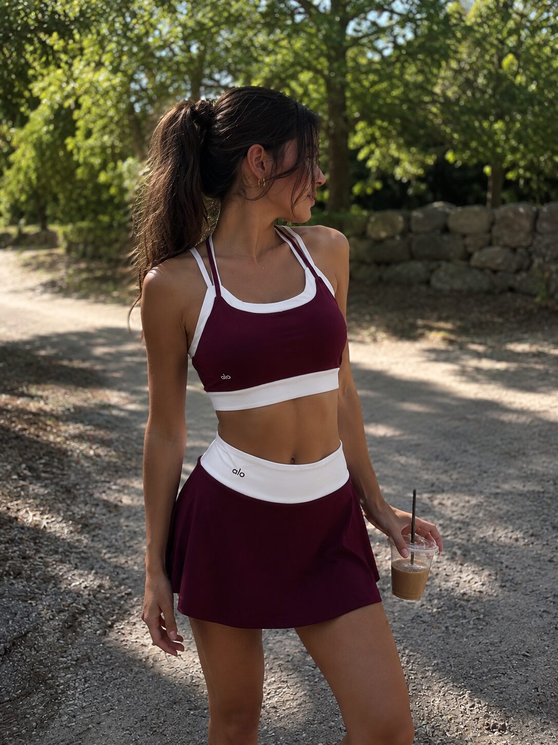 ALO KOMPLET YOGA - BORDO